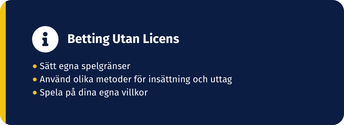regler på bettingsidor utan svensk licens
